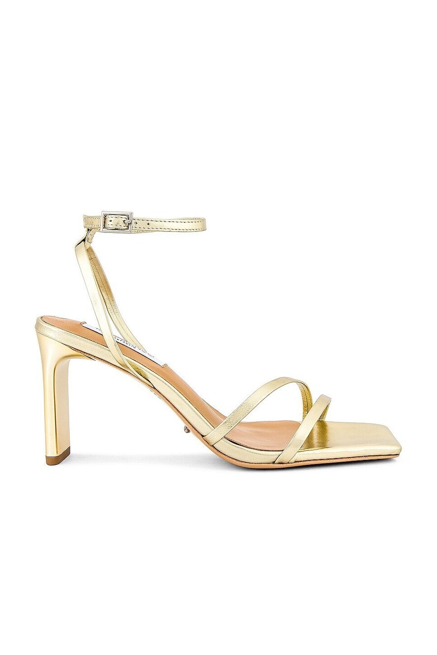 Tony Bianco Corso Heel in Gold Nappa Metallic metallic leather mid heel